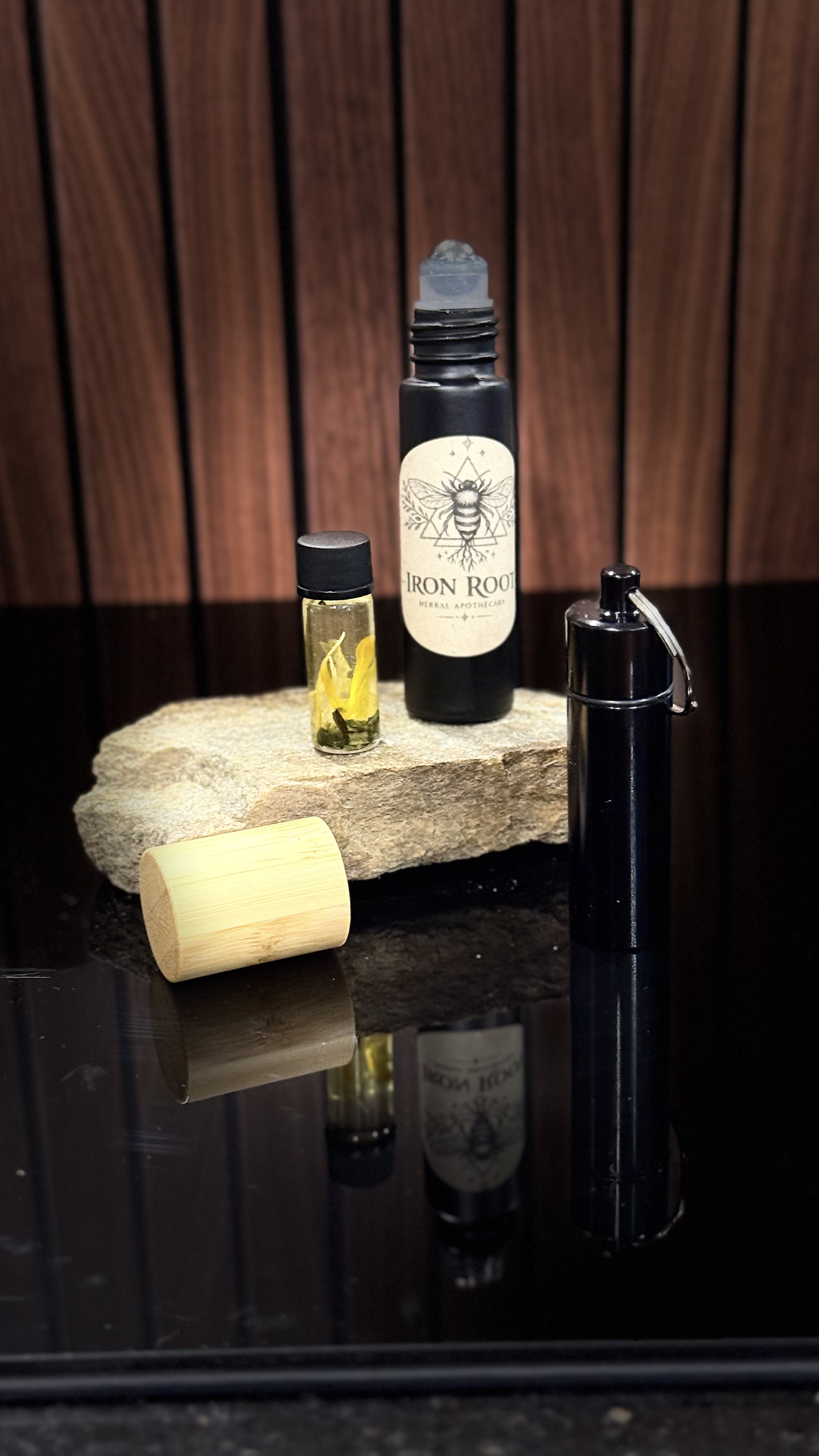 Steady Light botanical anointing oil bottle and roller thumbnail